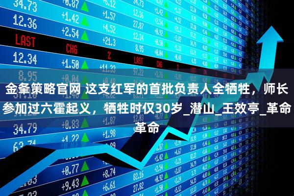 金夆策略官网 这支红军的首批负责人全牺牲，师长参加过六霍起义，牺牲时仅30岁_潜山_王效亭_革命